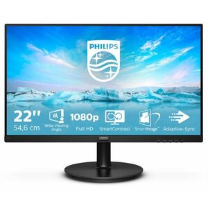 Philips 221V8 VA Monitor, 21.5", 1920x1080, 16: 9, 250cd/m2, 4 ms, ... kép