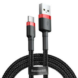 Baseus Cafule USB-USB-C kábel 3A 0, 5m (CATKLF-A91) - piros-fekete kép