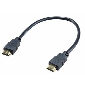 Akasa AK-CBHD25-30BK HDMI kábel 0, 3 M HDMI A-típus (Standard) Fekete kép