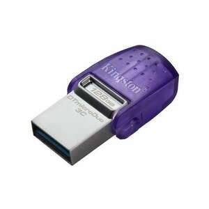 KINGSTON Pendrive, 128GB, USB 3.2, USB/USB-C, KINGSTON "DT MicroD... kép