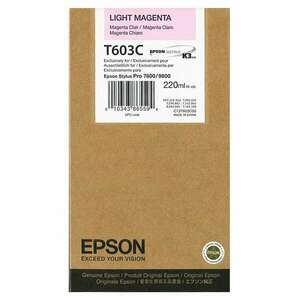 Epson T603B tintapatron light magenta ORIGINAL kép