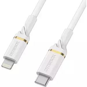 Kábel OtterBox 1m Lightning to USB-C Fast Charge Cable, White (78-52552) kép