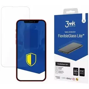 TEMPERED KIJELZŐVÉDŐ FÓLIA 3MK FlexibleGlass Lite iPhone 13/13 Pro Hybrid Glass Lite kép