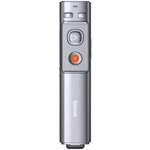 Toll Baseus Orange Dot Multifunctionale remote control for presentation, with a laser pointer - gray kép