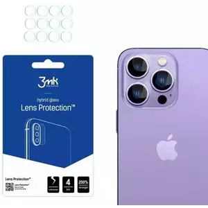 TEMPERED KIJELZŐVÉDŐ FÓLIA 3MK Lens Protect iPhone 14 Pro 6, 1" / 14 Pro Max 6, 7" Camera lens protection 4 pcs (5903108494694) kép