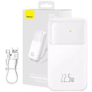 Töltő Powerbank Baseus Comet 10000mAh, 22.5W (white) kép