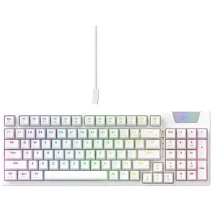 Játék billentyűzet Gaming Keyboard Havit KB885L RGB (white) kép
