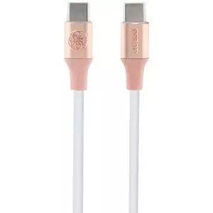 Kábel Guess GUCCLALRGDP kabel USB-C - USB-C 1.5m Fast Charging pink Ebossed Logo (GUCCLALRGDP) kép