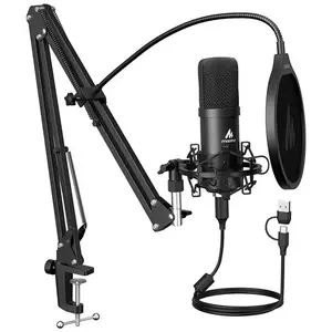 Mikrofon Maono A04E microphone with tripod (black) kép