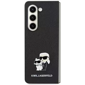 Tok Karl Lagerfeld KLHCSA55SAKCNPK A55 A556 hardcase black Saffiano Karl&Choupette Pin (KLHCSA55SAKCNPK) kép