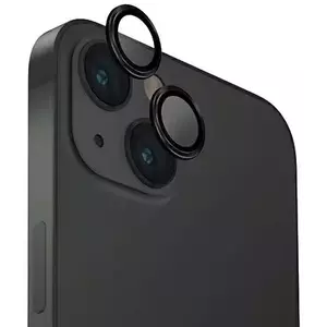 TEMPERED KIJELZŐVÉDŐ FÓLIA UNIQ Optix Aluminum Camera Lens Protector iPhone 15 6.1" / 15 Plus 6.7" midnight black glass for camera lens with applicator (UNIQ-IP6.1-6.7(2023)-ALENSBLK) kép