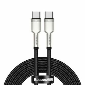 Baseus Cafule kábel USB-C / USB-C 100W 5A 2m, fekete (CATJK-D01) kép