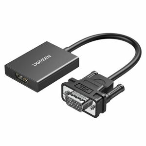 Ugreen CM513 adapter VGA / HDMI 0.15m, fekete (CM513) kép