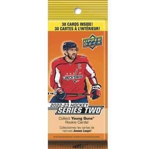2022/23 Upper Deck Series 2 Hockey Retail Fatpack Kártyacsomag kép