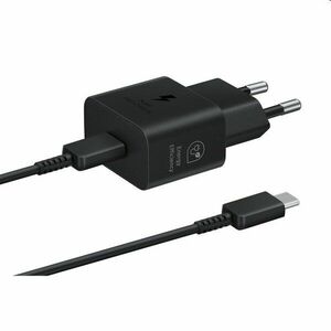 Gyorstöltő Samsung 25W USB-C kábellel, fekete kép