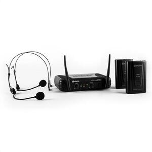 Skytec STWM712H, mikro VHF vezeték nélküli mikrofon szett, 2 x headset mikrofon kép