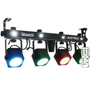 Beamz LED ASTRO, 4 utas LED fényeffekt, 4 x 10 W COB LED, DMX, lábkapcsoló kép