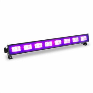 Beamz BUV93, LED bar, fekete LED fénysáv, 8 x 3 W, UV LED kép