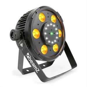 Beamz BX100 PAR, LED reflektor, 6x6 W, 4-in1-RGBW-LED, 12x Strobe-LED, RG-lézer kép