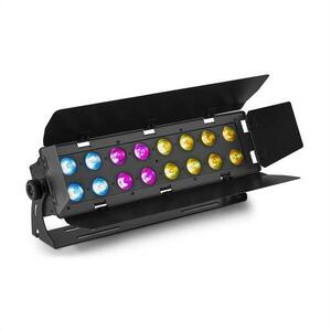 Beamz WH192, wall wash fényhatás, 100 W, 16 x 12 W 6 az 1-ben LED dióda, RGBWA-UV, IR távirányító, fekete kép