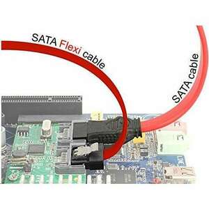 DeLock 83837 SATA Flexi kábel 100 cm piros (83837) kép