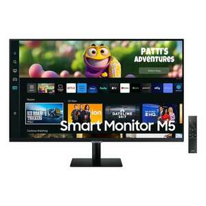 Samsung Smart M5 S32CM500EUXDU LCD Monitor 32", IPS, FHD, 60Hz, Fekete kép