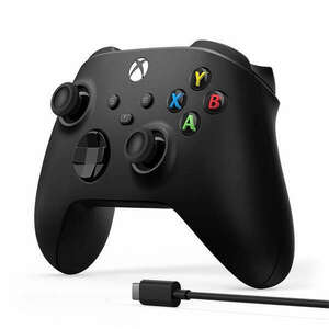 Microsoft Xbox fekete vezeték nélküli kontroller + USB-C kábel kép