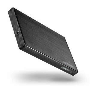 Axagon EE25-XA3 USB 3.0 fekete külső alumínium HDD/SSD ház kép