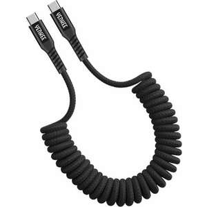 Yenkee YCU 501 BK Coiled USB C/C Kábel, Fekete kép