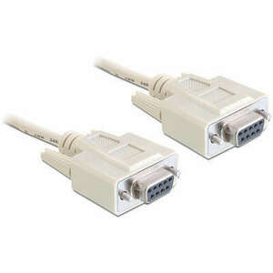 Delock Cable serial Null modem 9 pin female / female 3 m (84169) kép