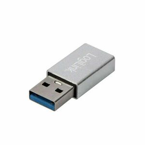 LogiLink USB 3.2 Gen1 Type-C adapter, USB-A/M-USB-C/F, ezüst kép