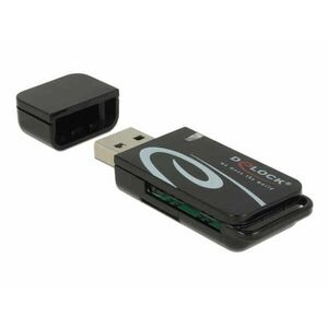 Delock Mini USB 2.0 kártyaolvasó SD és Micro SD csatlakozó felülettel kép