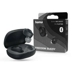 Hama 184161 FREEDOM BUDDY True Wireless Bluetooth fekete fülhallgató kép