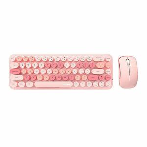 Wireless keyboard + mouse set MOFII Bean 2.4G (Pink) kép