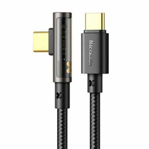 USB to USB-C Prism 90 degree cable Mcdodo CA-3401, 100W, 1.8m (black) kép
