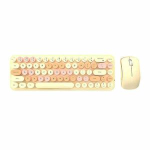 Wireless keyboard + mouse set MOFII Bean 2.4G (Milk Tea) kép
