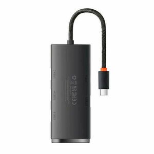 Baseus Lite Series Hub 4in1 USB-C 4x USB 3.0 + USB-C, 25cm (fekete) kép