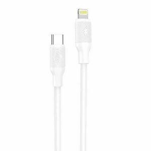 USB cable for Lightning Foneng X80, 27W, 1m (white) kép