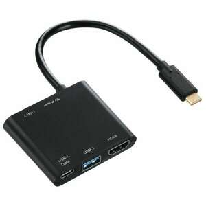 Hama 135729 4in1 USB-C multiport adapter (2x USB 3.1, HDMI, USB-C) kép