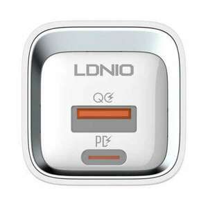 LDNIO A2318C USB-A + USB-C PD + QC3.0 hálózati töltő 20W + Lightn... kép