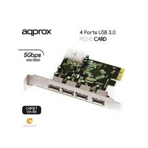 Approx APPPCIE4P 4port USB3.0/PCI-E Card APPPCIE4P kép