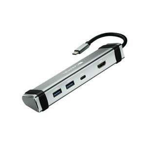 Canyon CNS-TDS03DG 4-in-1 USB Type-C Multiport Hub Space Grey CNS... kép