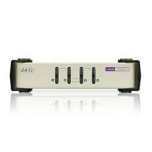 Aten 4-Port PS/2-USB VGA KVM Switch + Kábel CS84U-AT kép
