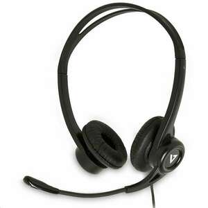 V7 Essentials USB Stereo HU311-2EP mikrofonos fejhallgató fekete kép