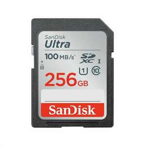 Sandisk Ultra 256GB SDXC CL10 U1 memóriakártya kép