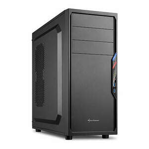 Sharkoon Számítógépház - VS4-V (fekete; fekete belső; alsó táp; A... kép