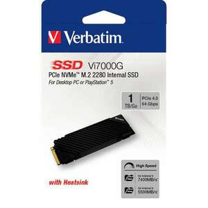 Verbatim Vi7000 PCIe NVMe M.2 SSD 1TB PCI Express 4.0 Belső SSD kép