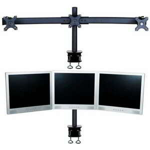 NewStar FPMA-D700D3 10"-27" Tripla LCD TV/Monitor asztali tartó Fekete kép