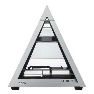 AZZA Pyramid mini 806 Számítógépház - Ezüst kép