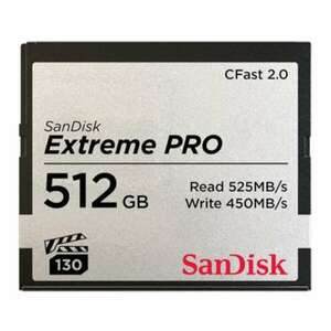 Sandisk 512GB Extreme Pro CFast 2.0 Memóriakártya kép